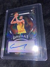 2021-22 Panini Obsidian Galaxy Electric Etch Purple Prizm Auto Rudy Gobert /75