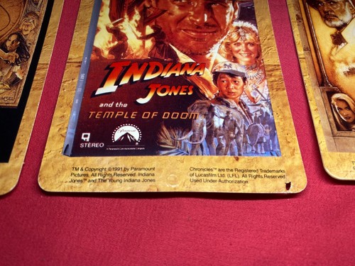 Vintage 1991 McDonalds Indiana Jones VHS Release Store Display Signs Temple of D - Picture 2 of 6