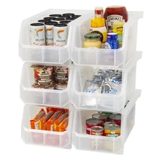 Plastic Containers for Organizing and Storage Bins for Closet, Kitchen, Offic...