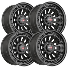 Set-4 Vortek Vrd-702 18x9 5x5.55x150 12mm Matte Black Wheels Rims 18 Inch