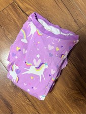 Little Sleepies Bamboo Girls Sienna's Unicorns Print Pajama Set Size 7/8 Purple