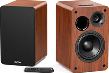 Bluetooth Bookshelf Speakers for Record Player, Powered Studio Monitor Speaker w