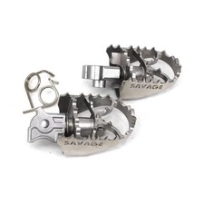 Pedane Offroad TARAZON MX In Alluminio 7075 T6 Per BMW F650GS F700GS F800GS R1200GS - Larghe 57mm, Denti Inox Sostituibili - 2