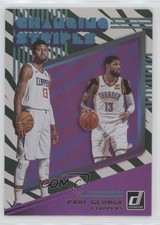 2019-20 Panini Donruss Changing Stripes Green Flood Paul George #8 0nr3