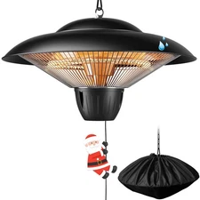 Patio Heater for Outdoor Use 1500W Electric Infrared Hanging Heater, Ceiling ...
