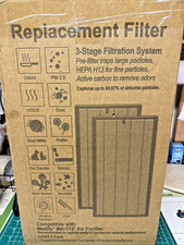 MA-112 Filter Set MA-112R: Medify Air MA-112R Hepa H13 Genuine Replacement Filters (LOT OF 2) - 7 DAY SALE