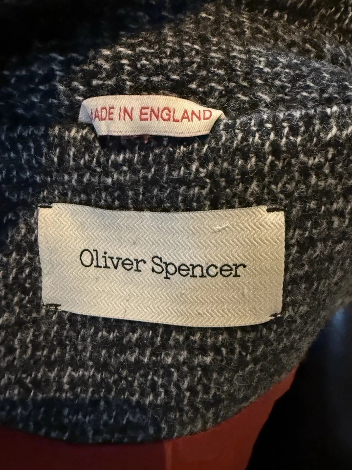 Oliver Spencer Wool Coat Excellent Condition - Image 4 of 4