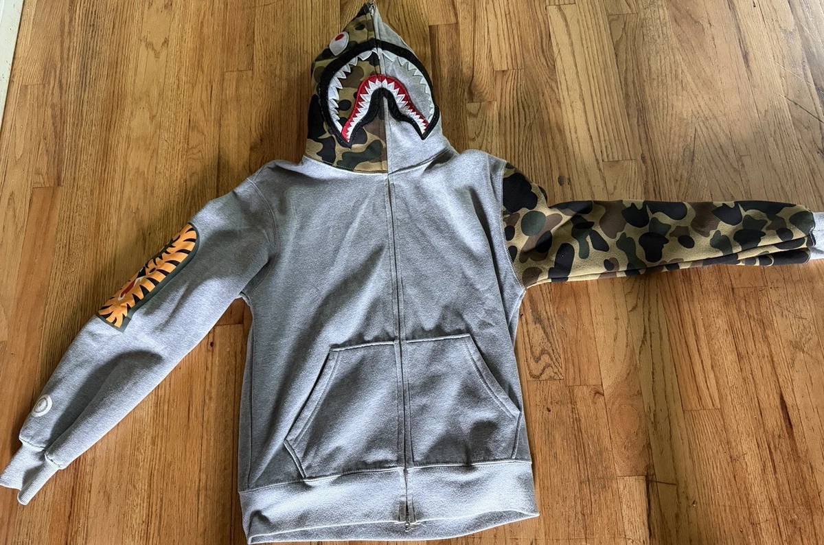 00s A Bathing APE ジップアップ　スウェットボンバージャケット HAND DRAW FOOTBALL SHARK RELAXED FIT FULL ZIP HOODIE – eu.bape.com