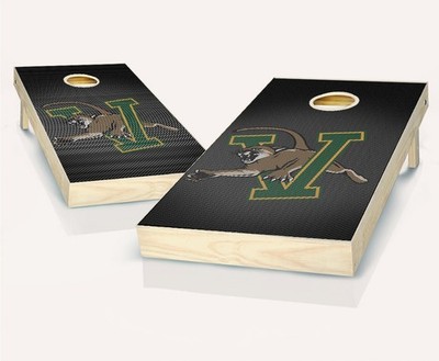 Vermont Catamounts Cornhole Boards Outdoor Lawn Game With Team Bags