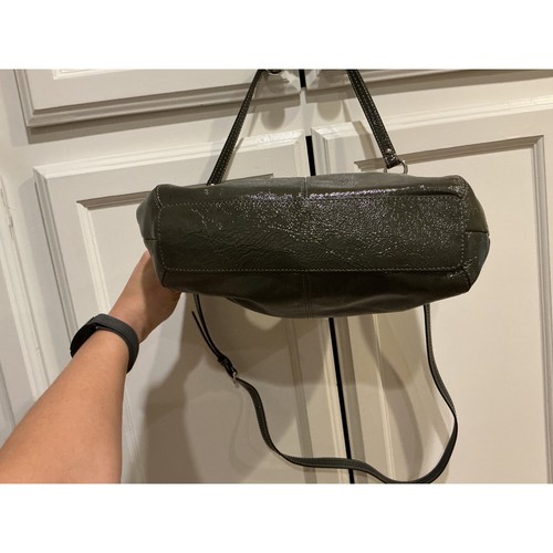 Coach Schultertasche Leder olivgrün Umhängetasche Handtasche verstellbarer Riemen - Bild 12 von 14