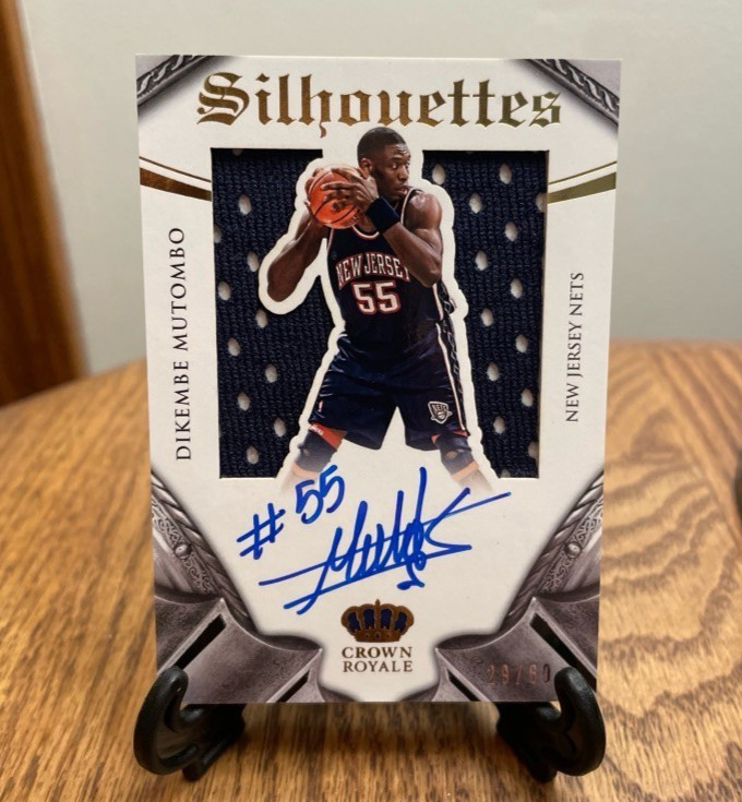 2015 Panini Preferred Silhouettes Dikembe Mutombo Jersey Patch Auto Relic  /60 view 2