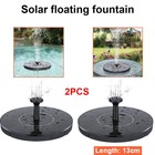 2x Solar Pumpe Teichpumpe Springbrunnen Gartenbrunnen Brunnen Fontäne 13CM