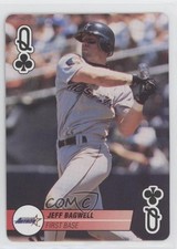 1995 Bicycle Baseball Aces Playing Cards Box Set Jeff Bagwell #Q HOF hg6