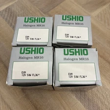 Ushio Halogen Reflector MR16 Lamp EXN 12V 50W FL36 Degrees Consistent Color Bulb