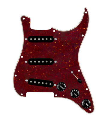 920D Custom Vintage American Loaded Pickguard for Strat With Black Pickups, T...