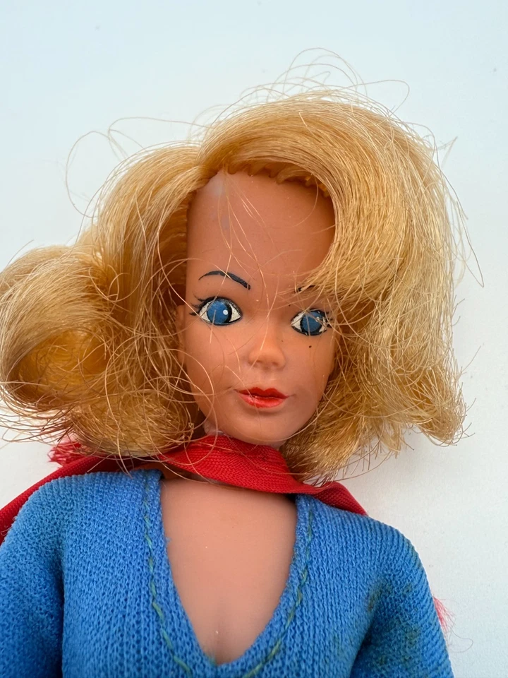 "Muñeca Supergirl Mego 1972 vintage 8"" WGSH Superman primo Supergirl todo original" Foto 2 de 4