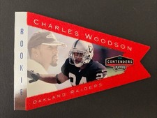 1998 Playoff Contenders - Pennants Charles Woodson #71 Red (RC)