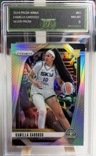 2024 PANINI PRIZM WNBA SILVER PRIZM #93 KAMILLA CARDOSO GRADED NM-MT 8