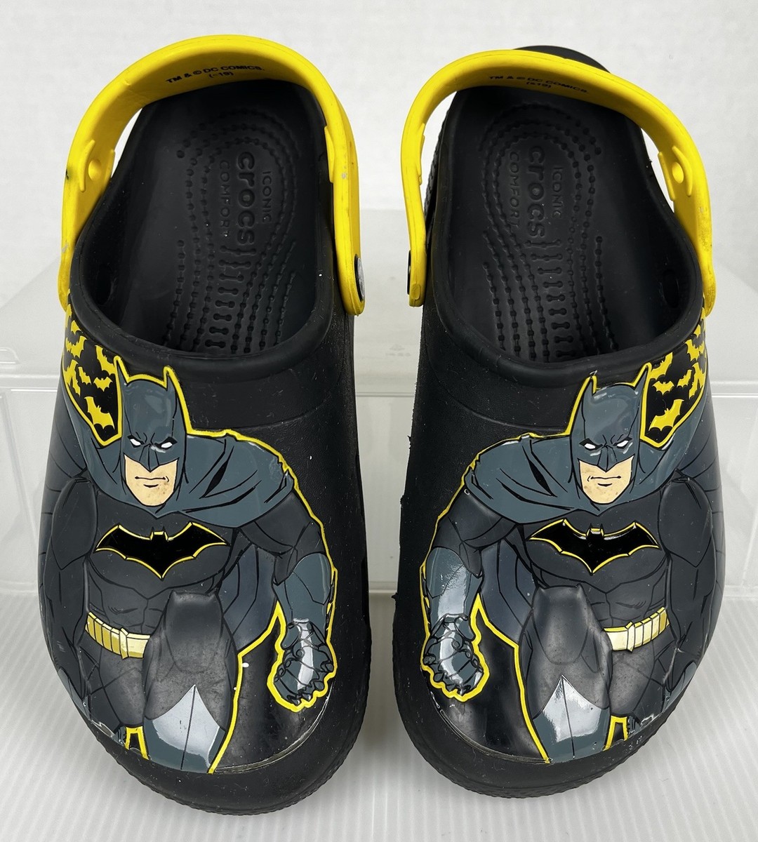 Crocs Batman All-Terrain Clogs Mens 8 Womens 10 Black Yellow DC Comics Shoes DC Comics Batman x Crocs Batmobile Classic Clog - Black  main image 3