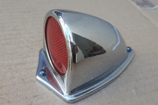 FANALINO CROMATO -LUCE ROSSA MOTO EPOCA-MOTOGUZZI-SIDECAR-MORINI-ADATTABILE