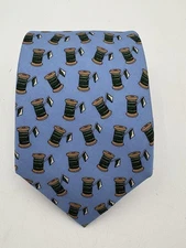 Vineyard Vines Custom Collectable 100% Silk Tie Sewing Thread Spool The Spindler