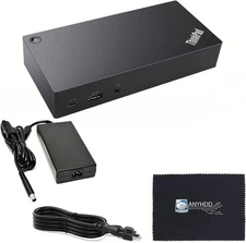 Dual Monitor Dock Bundle with 90W AC Adapter and Microfiber Cleaning Cloth