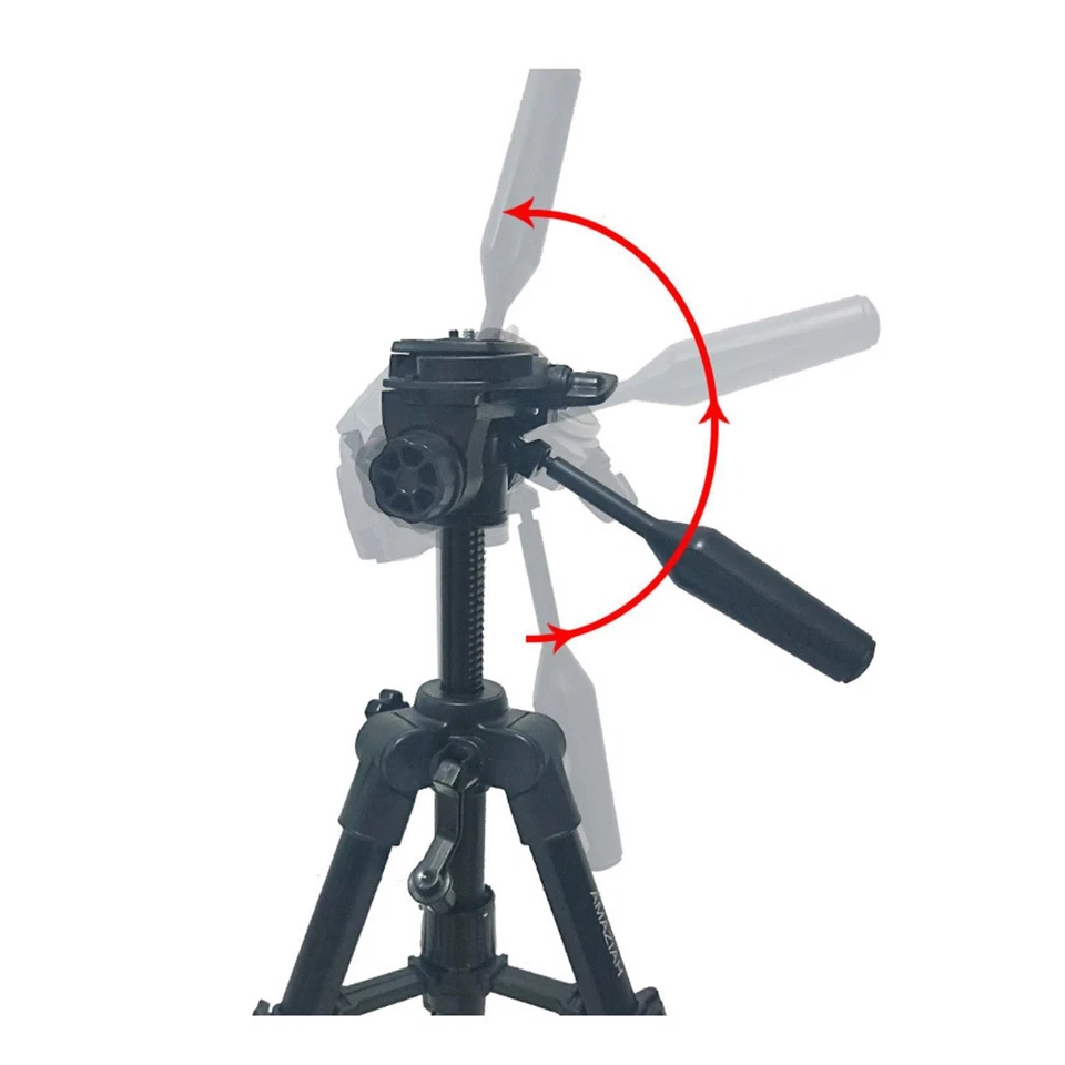 Camera Tripod Head 3/8" 1/4"Thread Quick Release Black Accessories Panoramic - Image 2 of 4