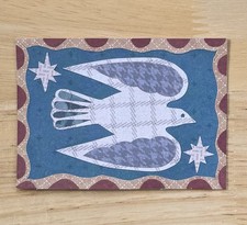 ACEO Artist Trading Card Original Collage Bird 2.5 in x 3.5 in SouthernLizzing