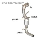 Ragazzon Sport-Kat inkl. Partikelfilter-Rohr Fiat 500 1.3l Mjet 70kW