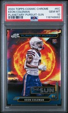 2024 TOPPS COSMIC CHROME PLANETARY PURSUIT SUN #KC KEON COLEMAN PSA 10