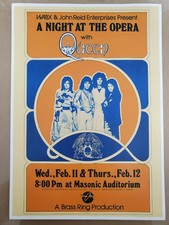 #1 1975 QUEEN CONCERT POSTER WALL ART PRINT US TOUR 11 X 17 RARE AMAZING QUALITY