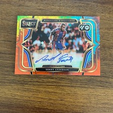2025-26 Panini La Liga Select Sonny Anderson Tie Dye Auto /25 #PS-SA