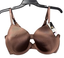 NEW Wacoal Womens Inner Sheen Contour Underwire T-Shirt Bra Brown Sz 34D 853397