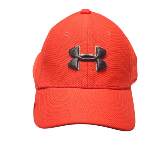 Under Armour Hat Youth Small/Medium Orange Embroidered Stretch Sport