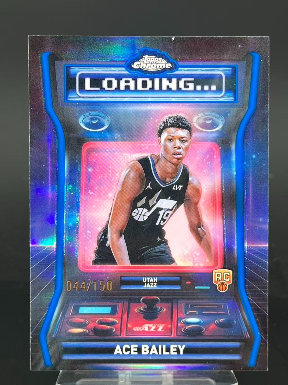 ACE BAILEY 2025-26 TOPPS CHROME ROOKIE LOADING BLUE REFRACTOR RC /150