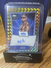 2025 TOPPS CHROME WWE BLUE BRAND CHROME GEO Gold AUTO #CAR CARMELO HAYES 28/50 