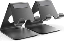 TOPGO 2 Pack Cell Phone Stand, Phone Dock, Cradle, Holder, Aluminum Desktop Cell