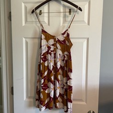 Madewell Floral Tank Button Up Mini Dress Size Medium