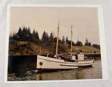8x10 Color Maritime Photo ECLIPSE Wooden Boat Fishing Trawler Puget Sound