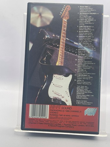 Eric Clapton Live 85 VHS - Picture 2 of 3