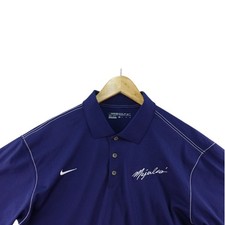 NIKE GOLF Dri-FIT Blue Short Sleeve Polo Shirt Men's XL Stretch Performance