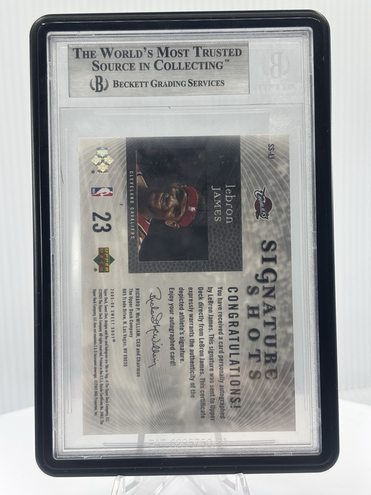 2005 Upper Deck Sweet Shots LeBron James Signature Shots Autograph PSA BGS Auto  view 2