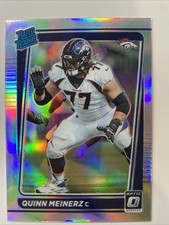 2021 Panini Optic Quinn Meinerz Silver Prizm Rated Rookie Refractor Broncos Holo