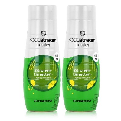 SodaStream Getränke-Sirup Softdrink Zitronen-Limetten Geschmack 440ml (2er Pack)