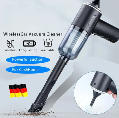 1pc Wireless Car Vacuum Cleaner 9000Pa USB Rechargeable Mini Wet & Dry - NEW