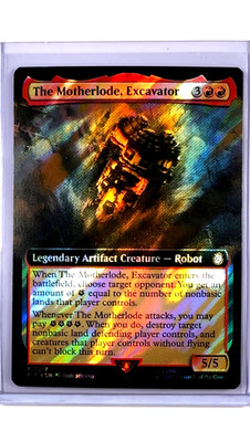 MTG Magic The Gathering Fallout Ext Art Surge Foil #917 The Motherlode Excavator