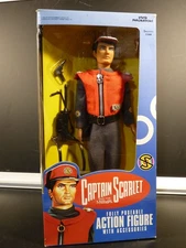 NOS 1993 Captain Scarlet 12" Poseable Action Figure Vivid Imaginations NIB