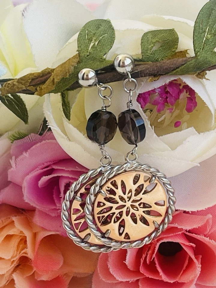 Orecchini Morellato Pendenti Collezione Flower Con Pietre - Immagine 3 di 4