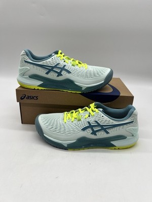 Asics Gel-Resolution 9 Women Sz 9.5 Soothing SEA/GRIS Blue Tennis Sneakers Shoes