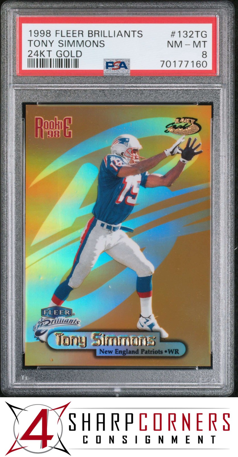 Tony Simmons Fleer Brilliants 24KT Gold #132TG 24KT Gold